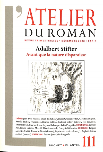 Atelier du roman (L'), n° 111. Adalbert Stifter : avant que la nature disparaisse