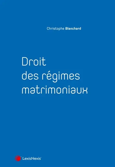 Droit des régimes matrimoniaux