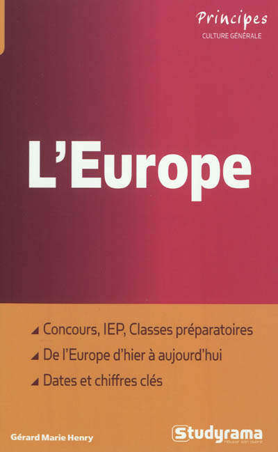 L'Europe : concours, IEP,...