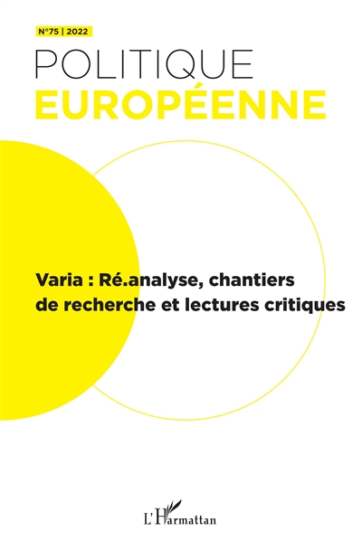 Politique européenne, n°...