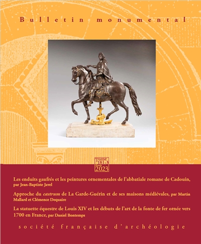 Bulletin monumental, n° 181-3. Les enduits gaufrés et les peintures ornementales de l'abbatiale romane de Cadouin