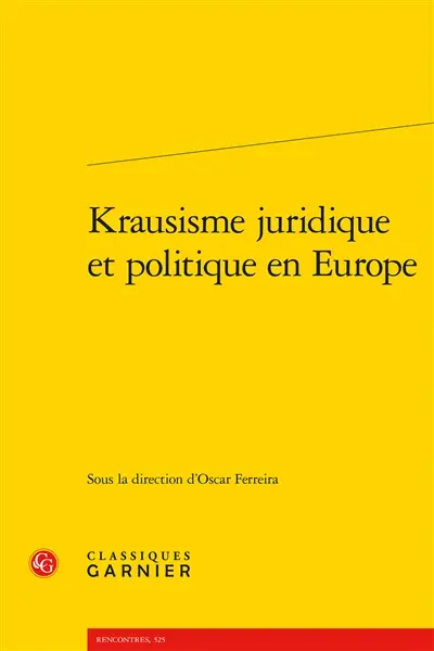 Krausisme juridique et politique en Europe