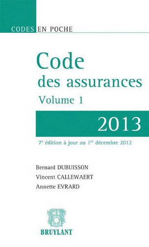 Code des assurances 2013