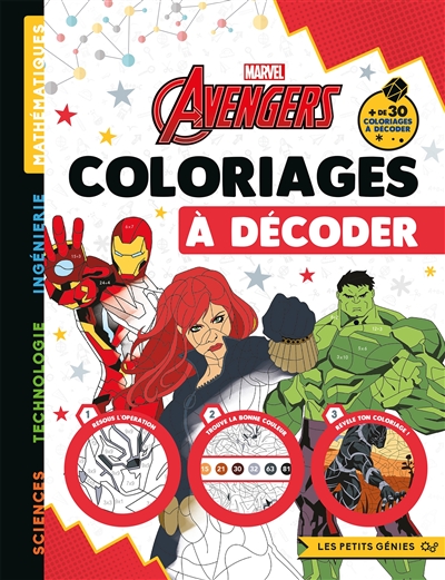 Avengers : coloriages à décoder