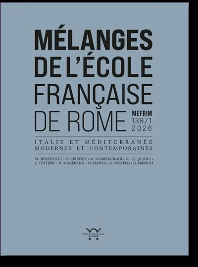 Mélanges de l'Ecole française de Rome, Italie et Méditerranée, n° 138-1. "Un lavoro collettivo" : fare la storia del Manifesto : un'esperienza politica, giornalistica et cooperativa (1969-1984)