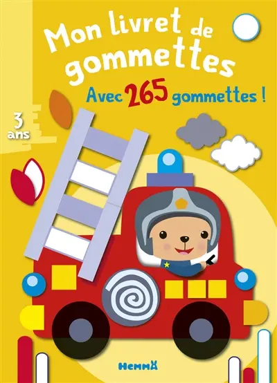 Camion de pompier : mon livret de gommettes : avec plus de 250 gommettes !