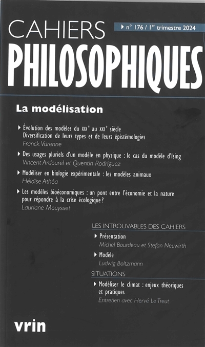 Cahiers philosophiques, n° 176. La modélisation