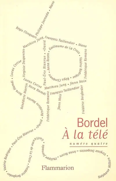 Bordel, n° 4. A la télé