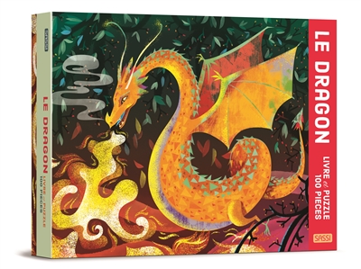 Le dragon : livre et puzzle 100 pièces