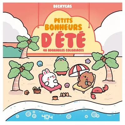Petits bonheurs d'été : 40 adorables coloriages