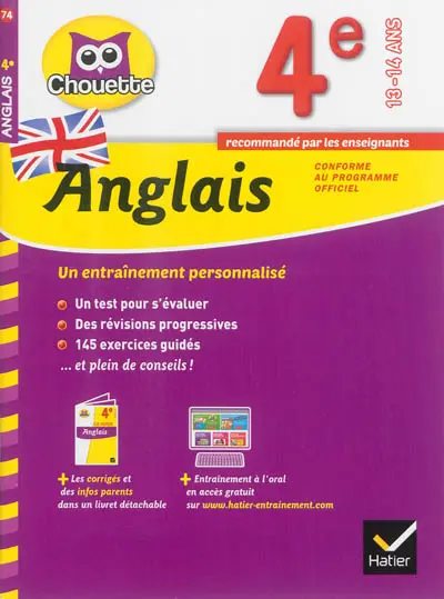 Anglais 4e, 13-14 ans