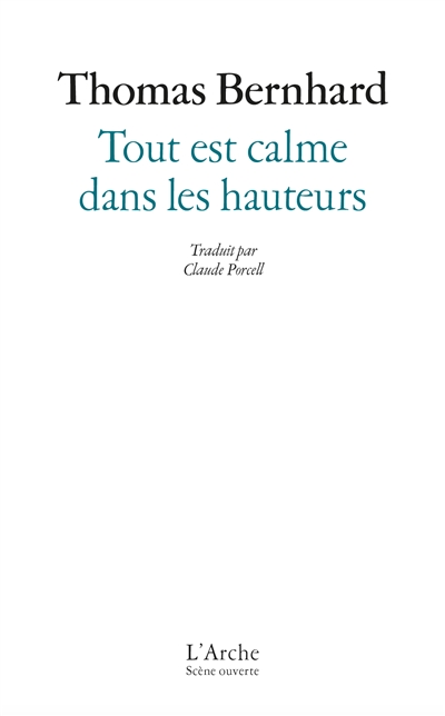 Tout est calme dans les hauteurs : la journée d'un poète allemand vers 1980 : comédie