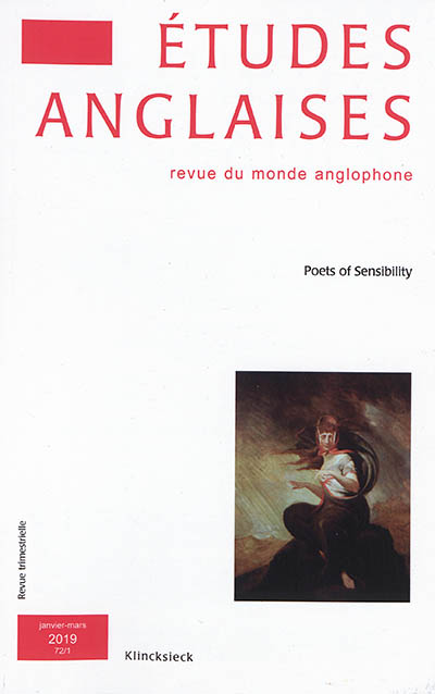 Etudes anglaises, n° 72-1. Poets of sensibility