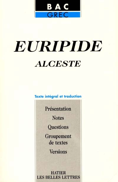Alceste, Euripide