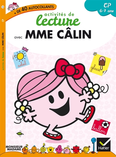 Activités de lecture avec Mme Câlin, CP 6-7 ans : + de 40 autocollants