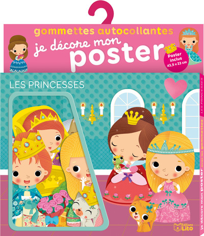 Les princesses : je décore mon poster : gommettes autocollantes