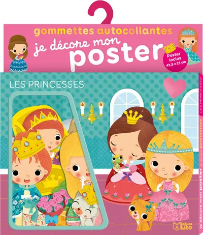 Les princesses : je décore mon poster : gommettes autocollantes