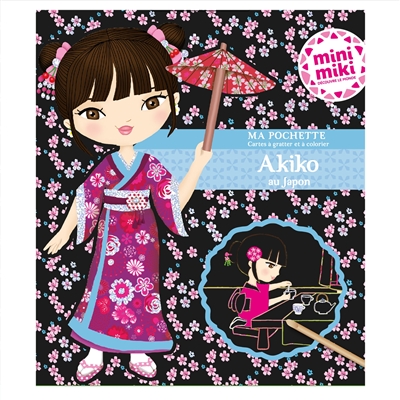 Akiko au Japon : ma pochette cartes à gratter et à colorier