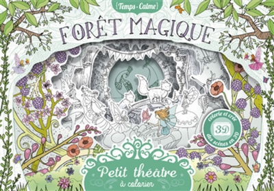 Forêt magique : petit théâtre à colorier