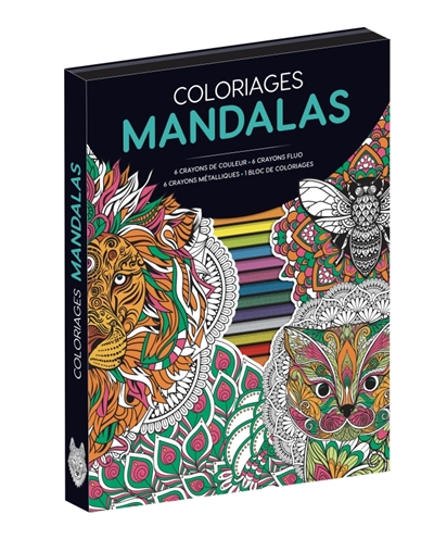 Coloriages mandalas : coffret