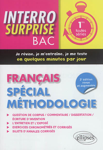Français, 1res toutes séries : spécial méthodologie