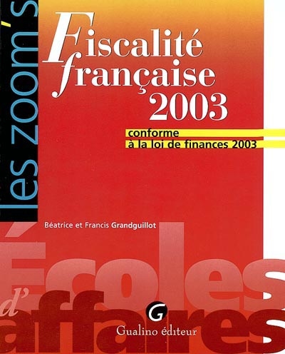 Fiscalité française 2003 :...