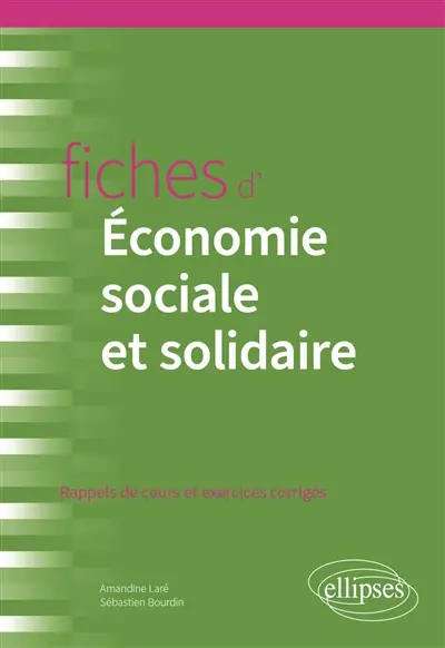 Fiches d'économie sociale et solidaire : rappels de cours et exercices corrigés