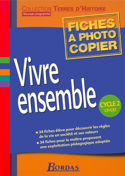 Vivre ensemble, cycle 2, CP-CE1