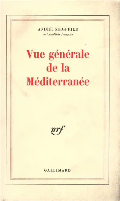 Vue générale de la Méditerranée
