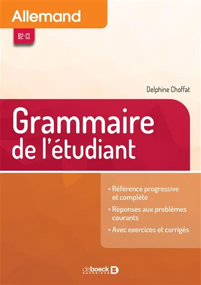 Allemand B2-C1 : grammaire de l'étudiant