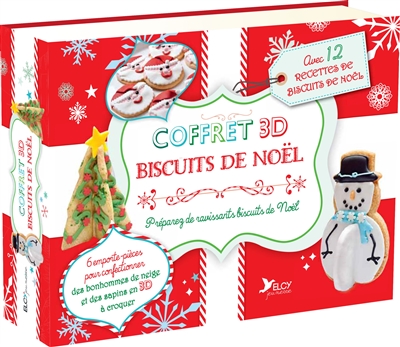 Coffret 3D, biscuits de Noël