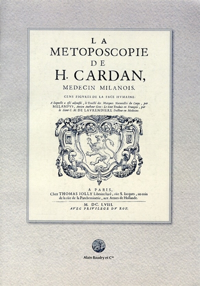 La Métoposcopie de H. Cardan