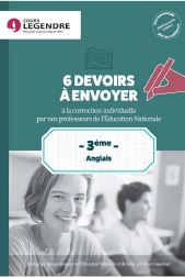 Anglais 3e : 6 devoirs à envoyer à la correction individuelle par nos professeurs de l'Education nationale
