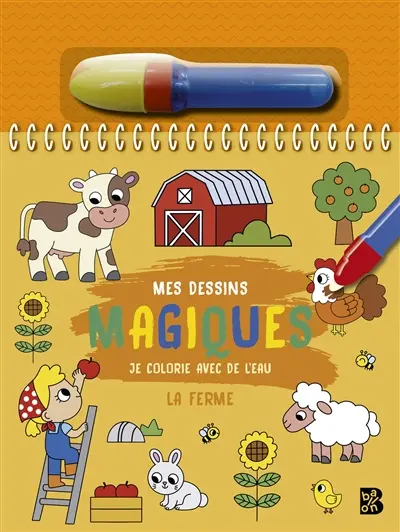 La ferme : je colorie avec de l'eau