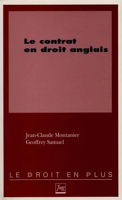 Le contrat en droit anglais