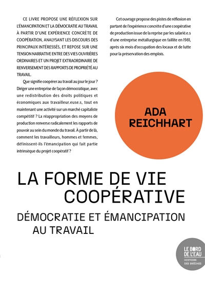 La forme de vie coopérative : démocratie et émancipation au travail