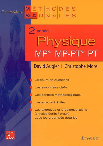 Physique MP, MP-PT, PT 2e année