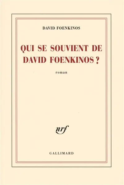 Qui se souvient de David Foenkinos ?