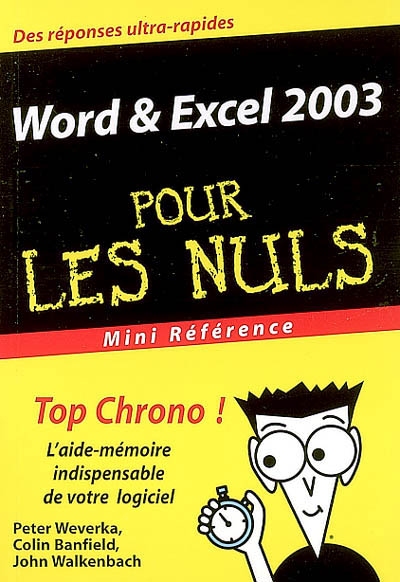 Word & Excel 2003 pour les nuls
