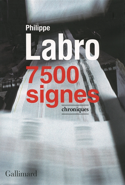 7.500 signes : chroniques