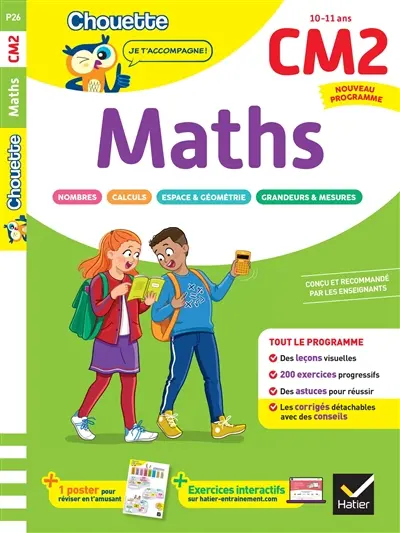 Maths CM2, 10-11 ans : nouveau programme