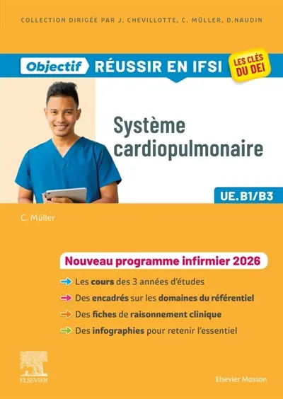 Système cardiopulmonaire, UE B1-B3 : nouveau programme infirmier 2026 Système cardiopulmonaire, UE B1-B3 : nouveau programme infirmier 2026