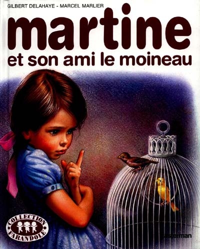 Martine et son ami le moineau