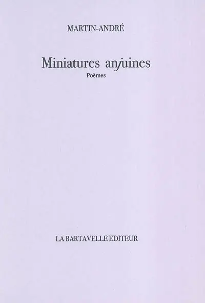 Miniatures anjuines