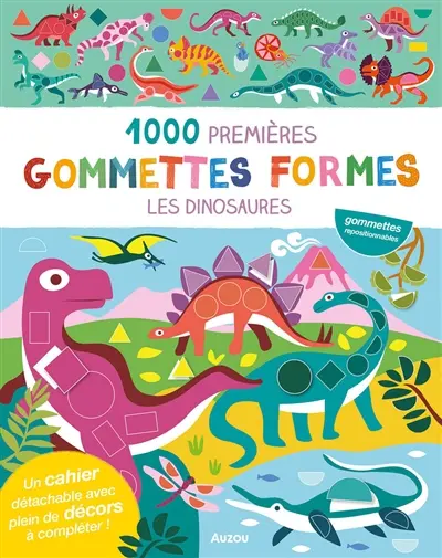 1000 premières gommettes formes : Les dinosaures