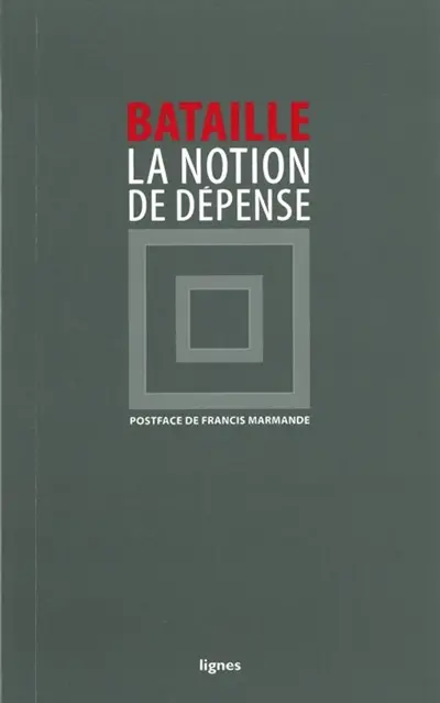 La notion de dépense