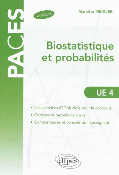 Biostatistique et probabilités : UE 4