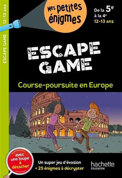 Course-poursuite en Europe : escape game, de la 5e à la 4e, 12-13 ans