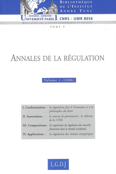 Annales de la régulation. Vol. 1 (2006). 2006