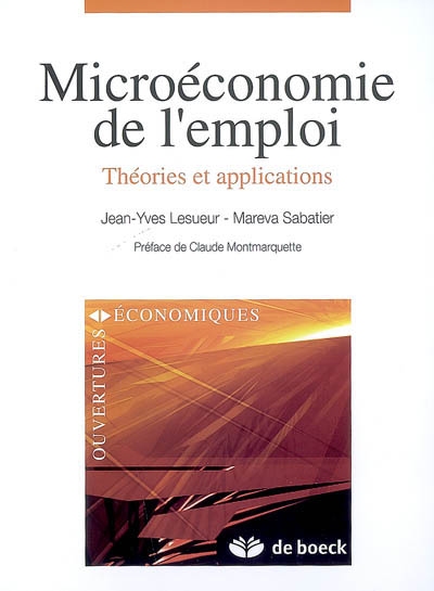Microéconomie de l'emploi : théories et applications